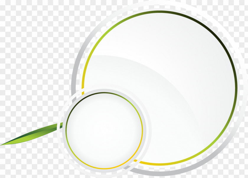 Small Fresh Magnifying Glass Pattern Brand Yellow Circle Material PNG