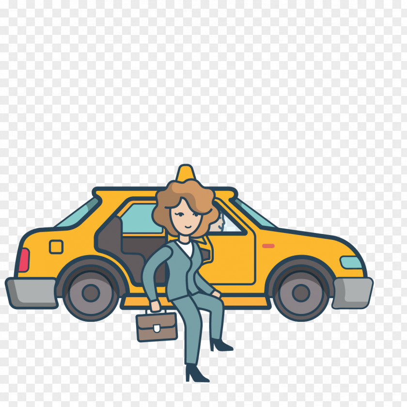 Taxi And Passengers Car Passenger Clip Art PNG