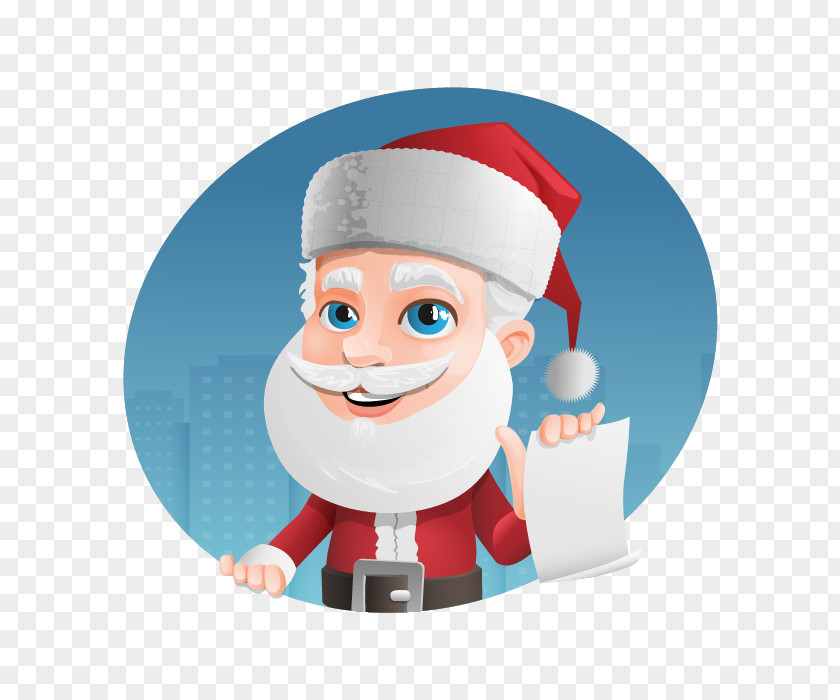 Vector Santa Claus Illustration PNG