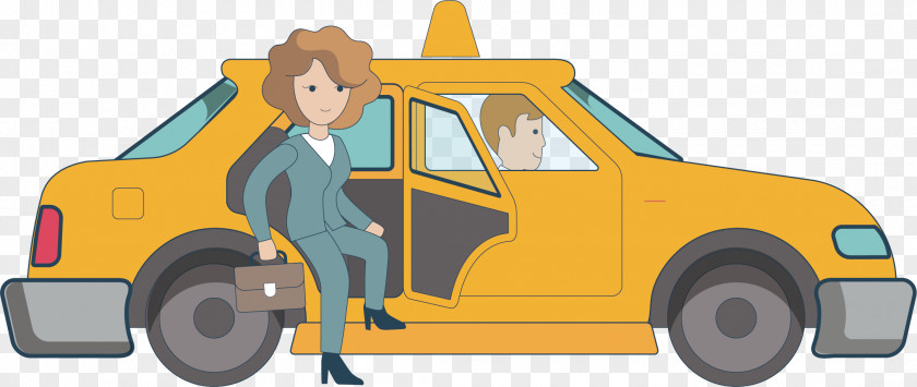 By Taxi Cartoon PNG