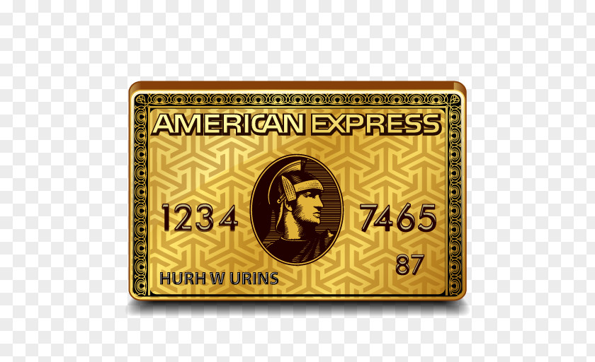 Credit Card American Express Gold アメリカン・エキスプレス・ゴールド・カード PNG