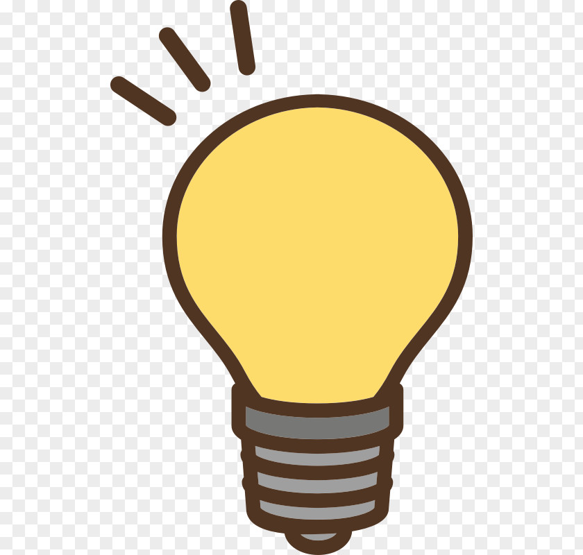 Light Electric Incandescent Bulb Sticker Clip Art PNG