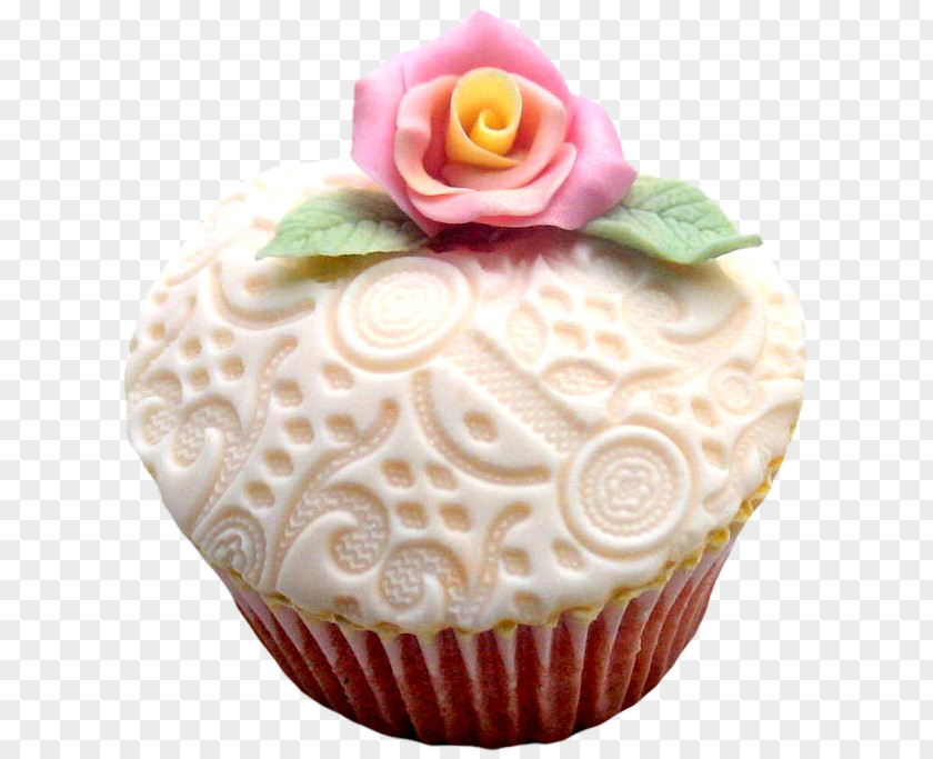 Pink Flowers Cake Cupcake Sugar Muffin Torte Petit Four PNG