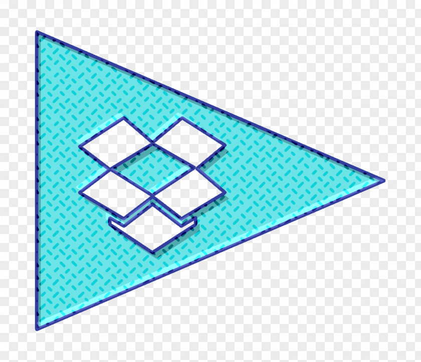 Rectangle Turquoise Dropbox Icon Flags Logo PNG
