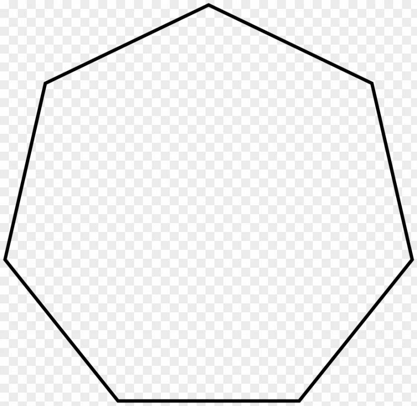 Shape Heptagon Regular Polygon Cycloheptane Geometry PNG