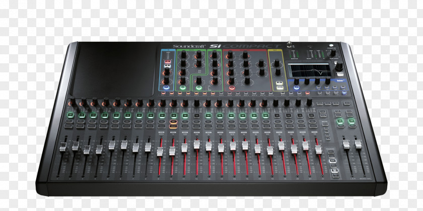 Compact Microphone Soundcraft Audio Mixers Digital Mixing Console PNG