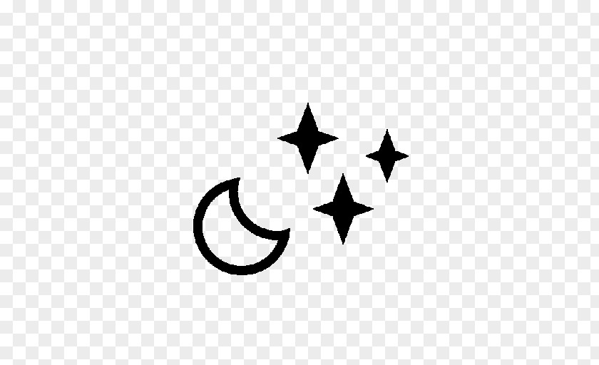 Moon Star And Crescent Symbol Lunar Phase PNG