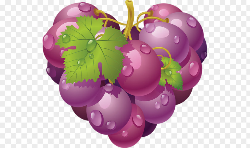 Raisin Grape Juice Fruit Heart PNG