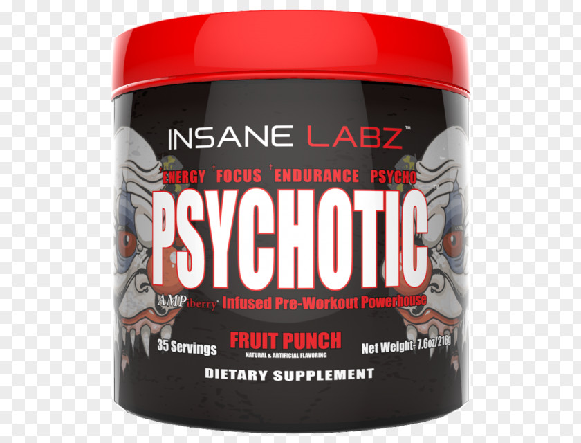 Fruit Punch Dietary Supplement Psychosis Pre-workout Nutrition Insanity PNG