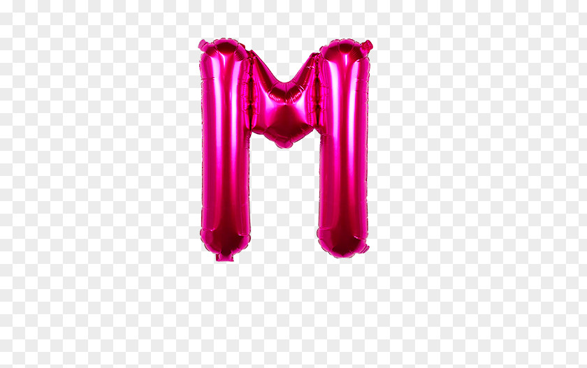 Fuchsia Pink Toy Balloon Letter PNG