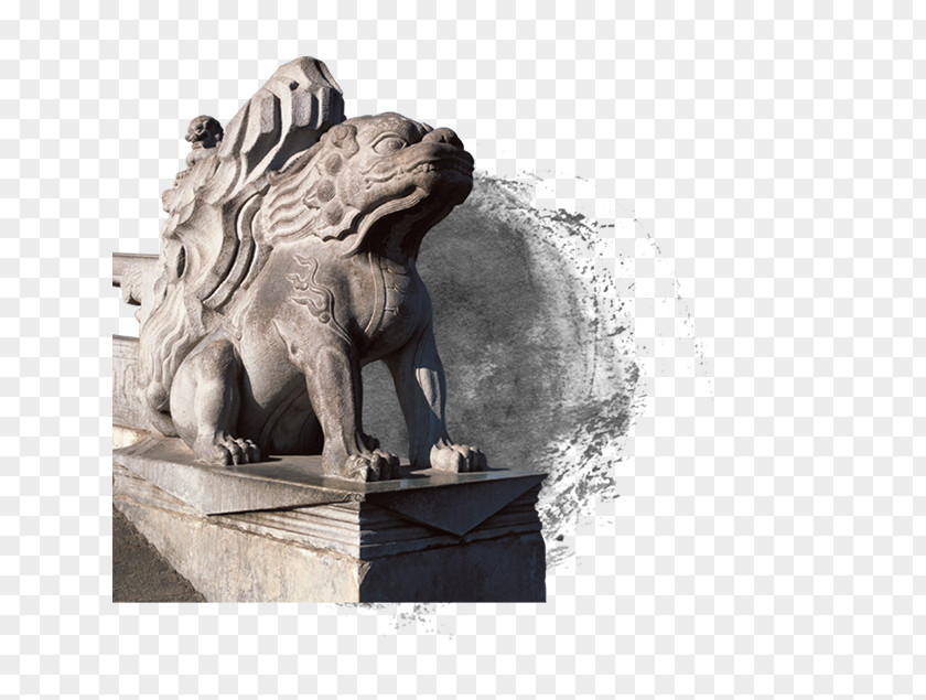 Lion Forbidden City Summer Palace Chinese Guardian Lions Statue PNG