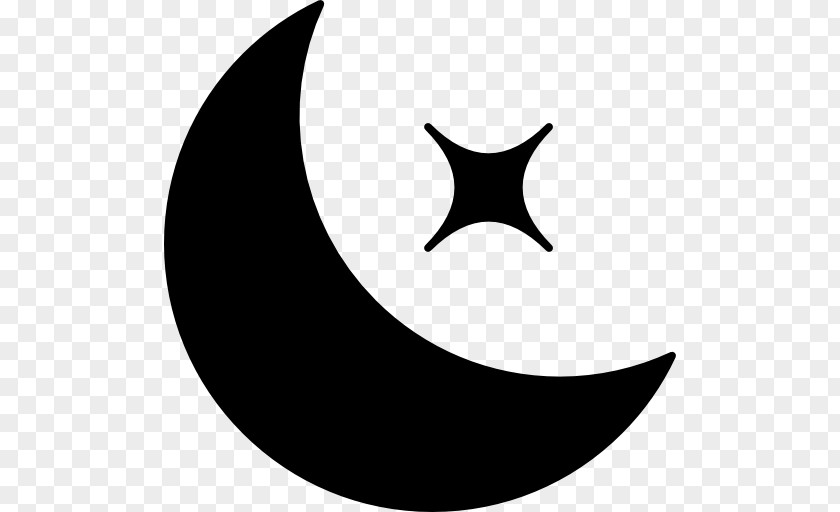 Moon Star And Crescent Lunar Phase PNG