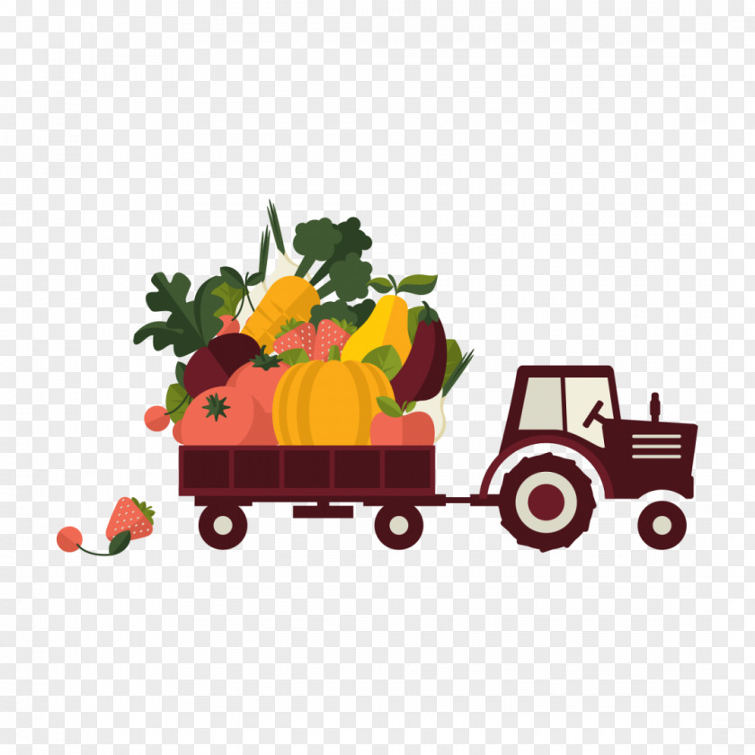 Tractor Organic Food Agriculture Farming Farmer PNG