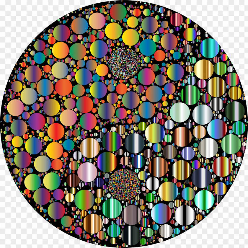 Glass Stained Symmetry Circle Pattern PNG