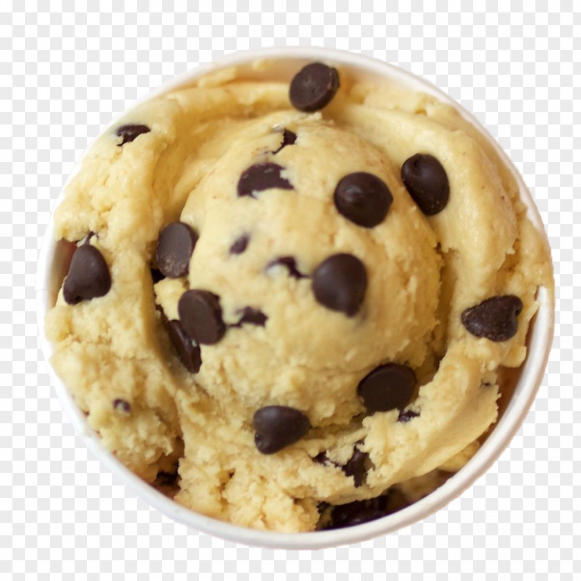 Ice Cream NoBaked Cookie Dough Nashville Chocolate Chip PNG