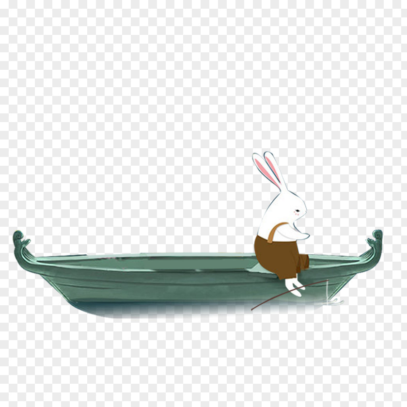 Little Rabbit Boating Download Boat Computer File PNG