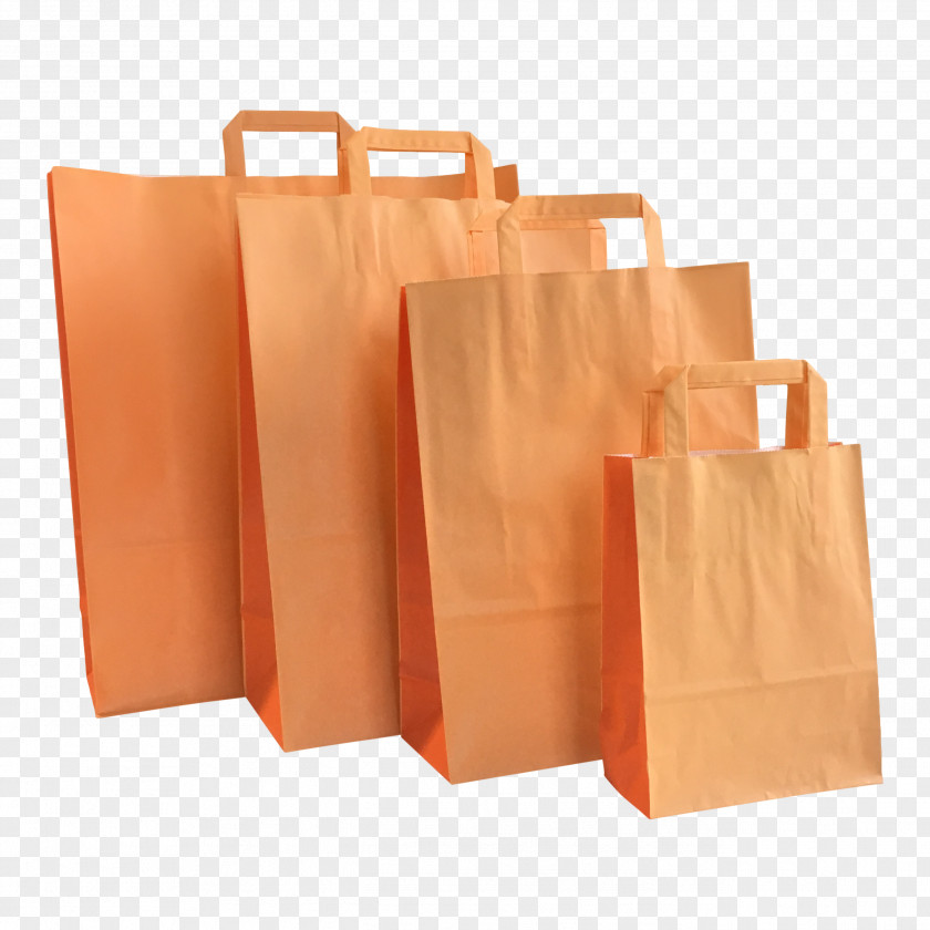 Orange Shopping Bags & Trolleys Paper Color PNG