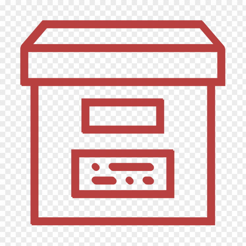Sign Rectangle Archive Icon Box Essential Set PNG