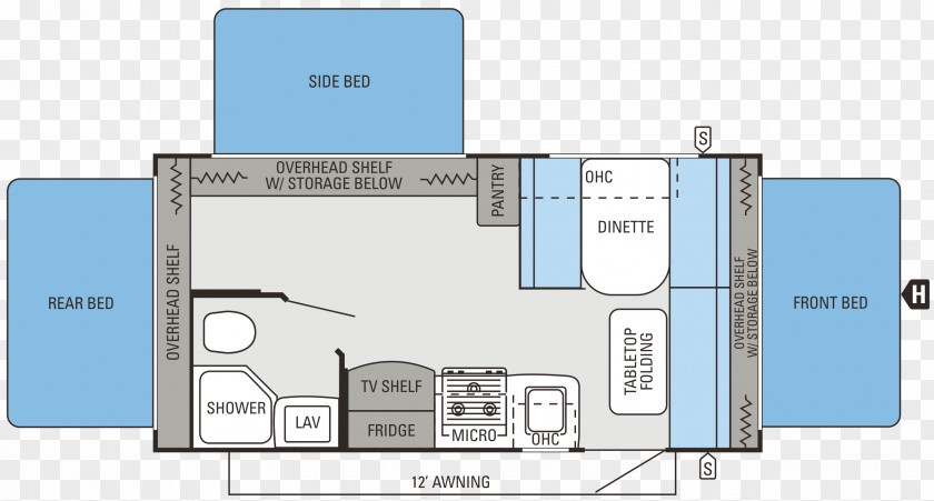 Bed Floor Plan Campervans Caravan Jayco, Inc. Bunk PNG