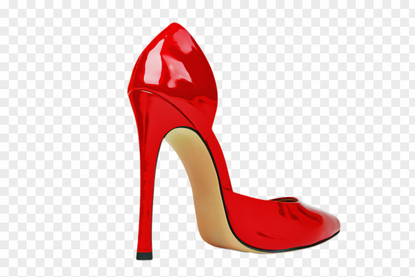 Carmine Sandal Footwear High Heels Red Basic Pump Shoe PNG