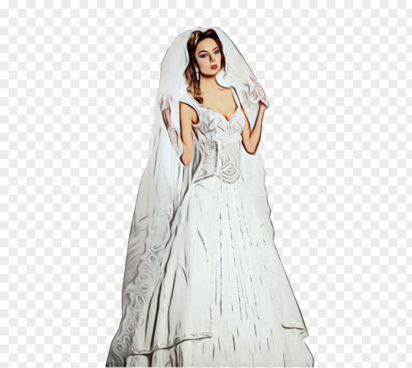 Fashion Design Victorian Wedding Watercolor PNG