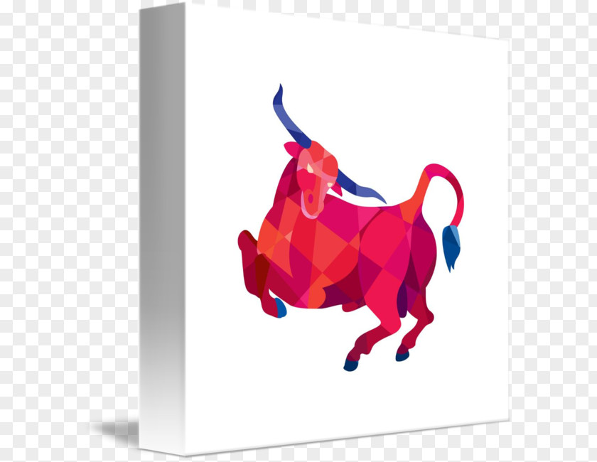 Longhorn Texas Bull Low Poly PNG