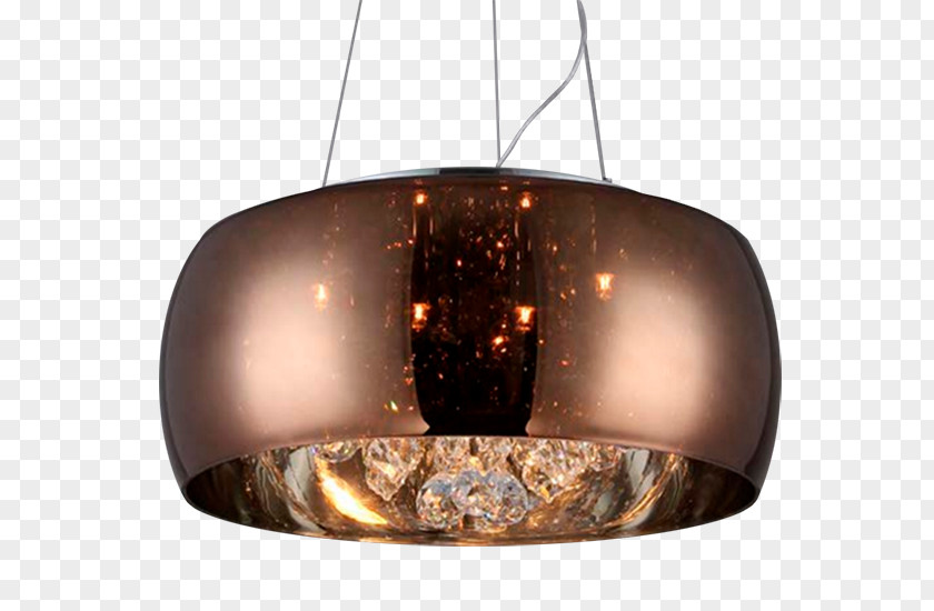 Lustre Light Pendentive Glass Dome Chandelier PNG