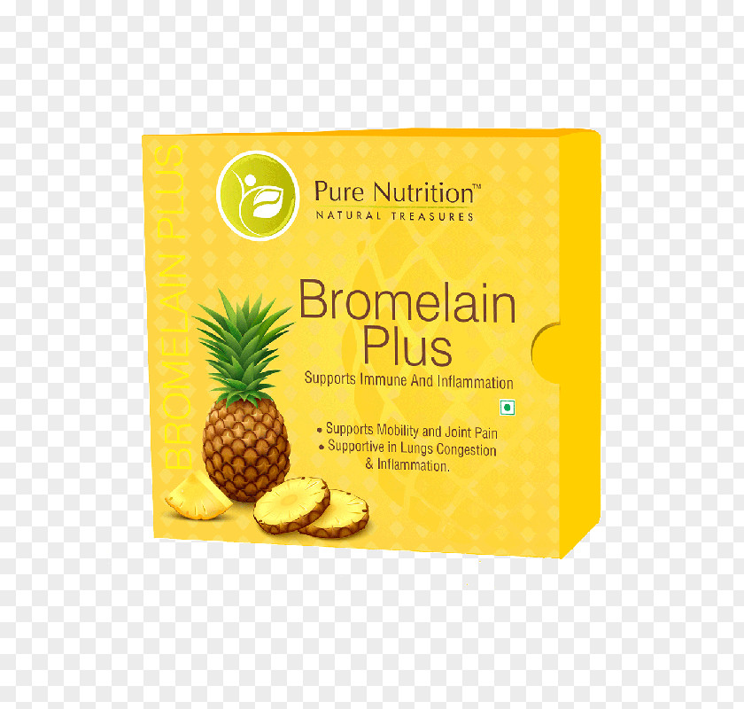Pineapple Dietary Supplement Pure Nutrition Bromelain Plus Food PNG