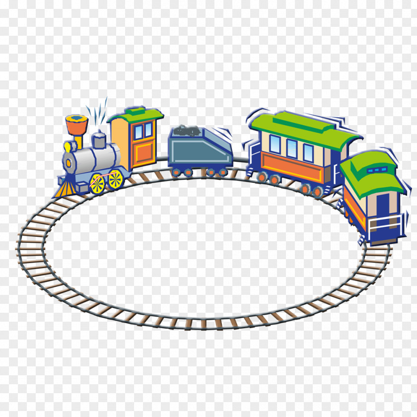 Railway Train Toy Rail Transport Track PNG