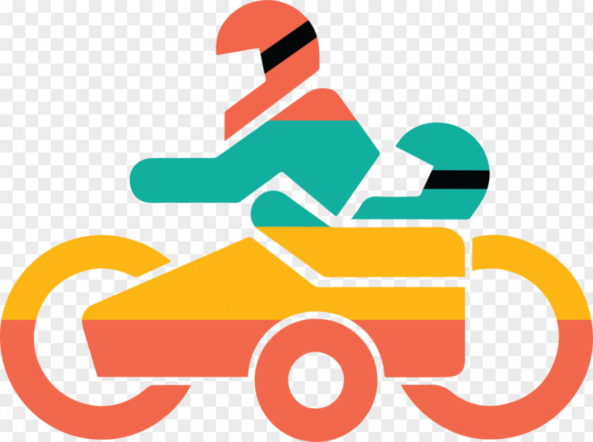 Car Sidecar Toll Road Motorcycle Vignette PNG