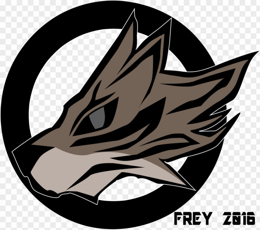 Design Logo Gray Wolf Art PNG