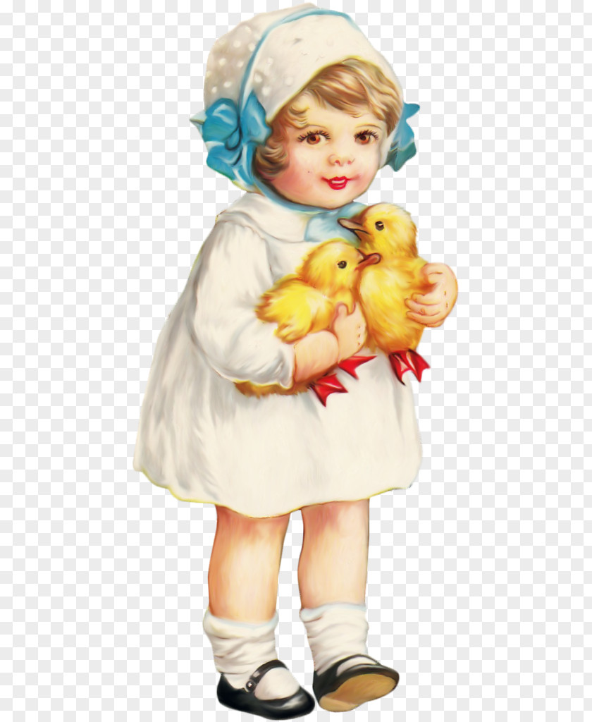 Easter Bunny Postcard Child Infant PNG