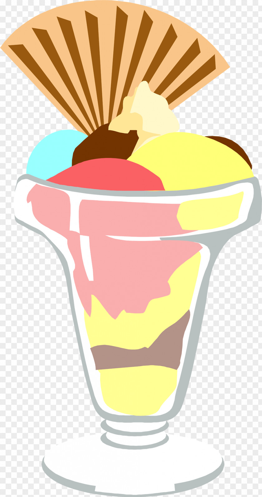 Ice Cream Cones Sundae Banana Split PNG