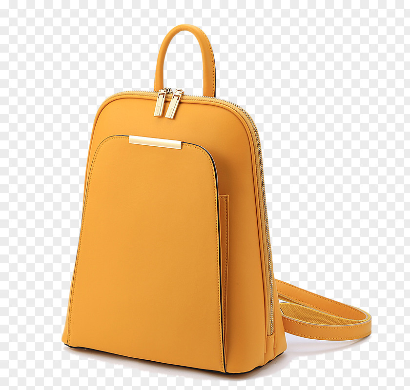 Simple Leather Backpack Handbag Student JD.com Woman PNG