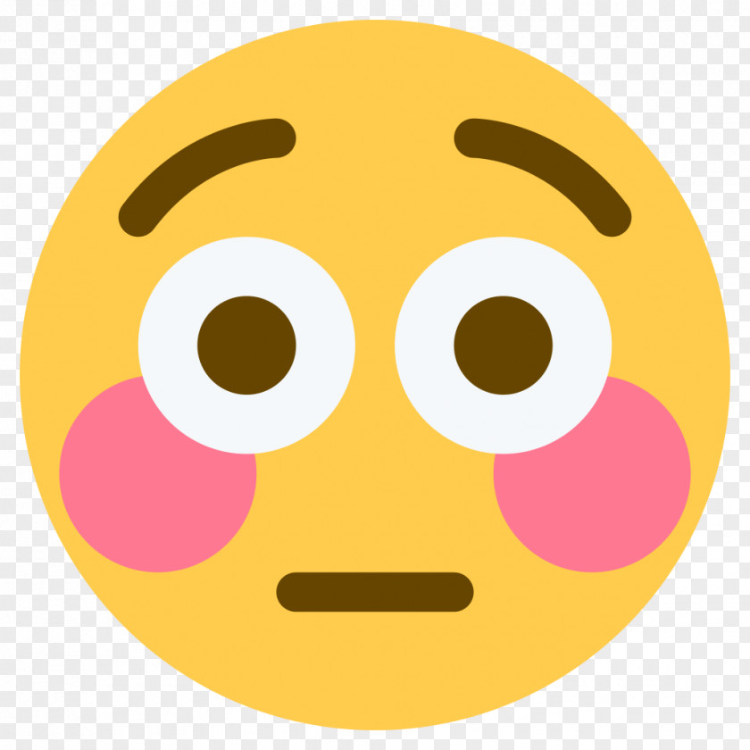 Svg Emoji Blushing Face Flushing Emoticon PNG