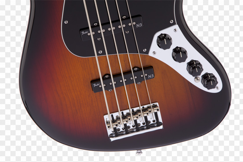 Bass Guitar Electric Fender Jazz Sunburst Squier PNG