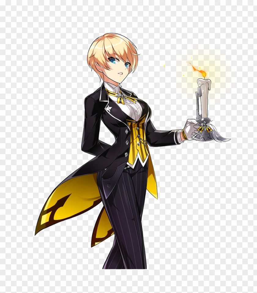 Crossdressing Elsword Elesis Grand Chase Butler Maid PNG