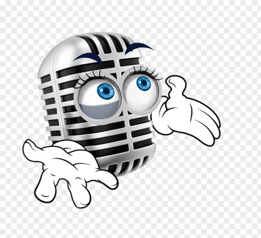 Gesture Sticker Microphone Cartoon PNG