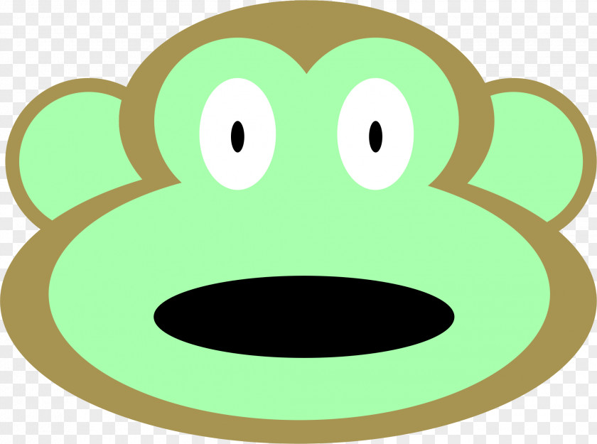 Monkey Smiley Face Clip Art PNG
