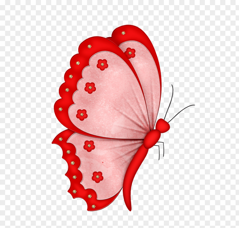 Red Butterfly Monarch Free Clip Art PNG