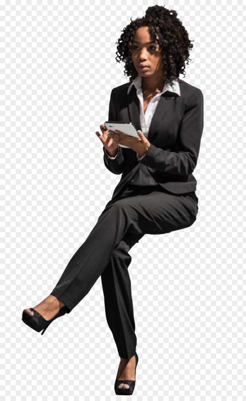 Sitting Businessperson Architecture Pin PNG