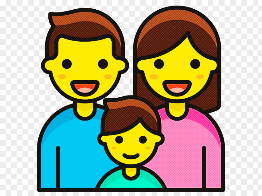 Style Pleased Happy Family Cartoon PNG