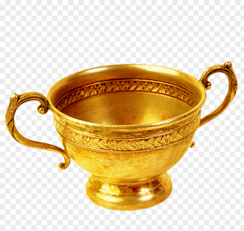 The Golden Bowl,Europe Gold Cup Vase Download Clip Art PNG