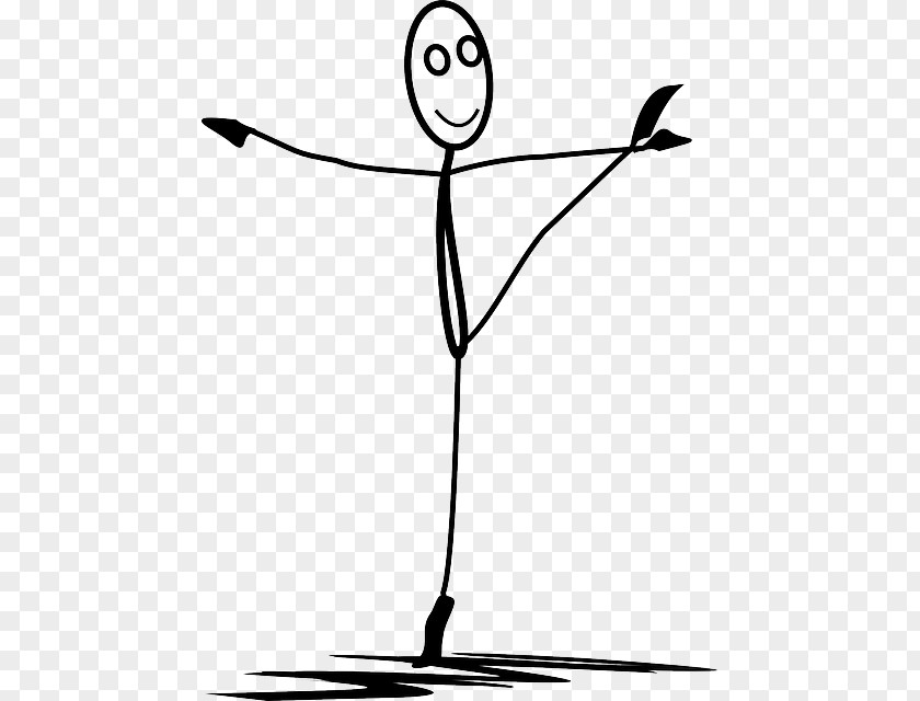 Ballet Stick Figure Dance Vector Graphics Clip Art Image PNG