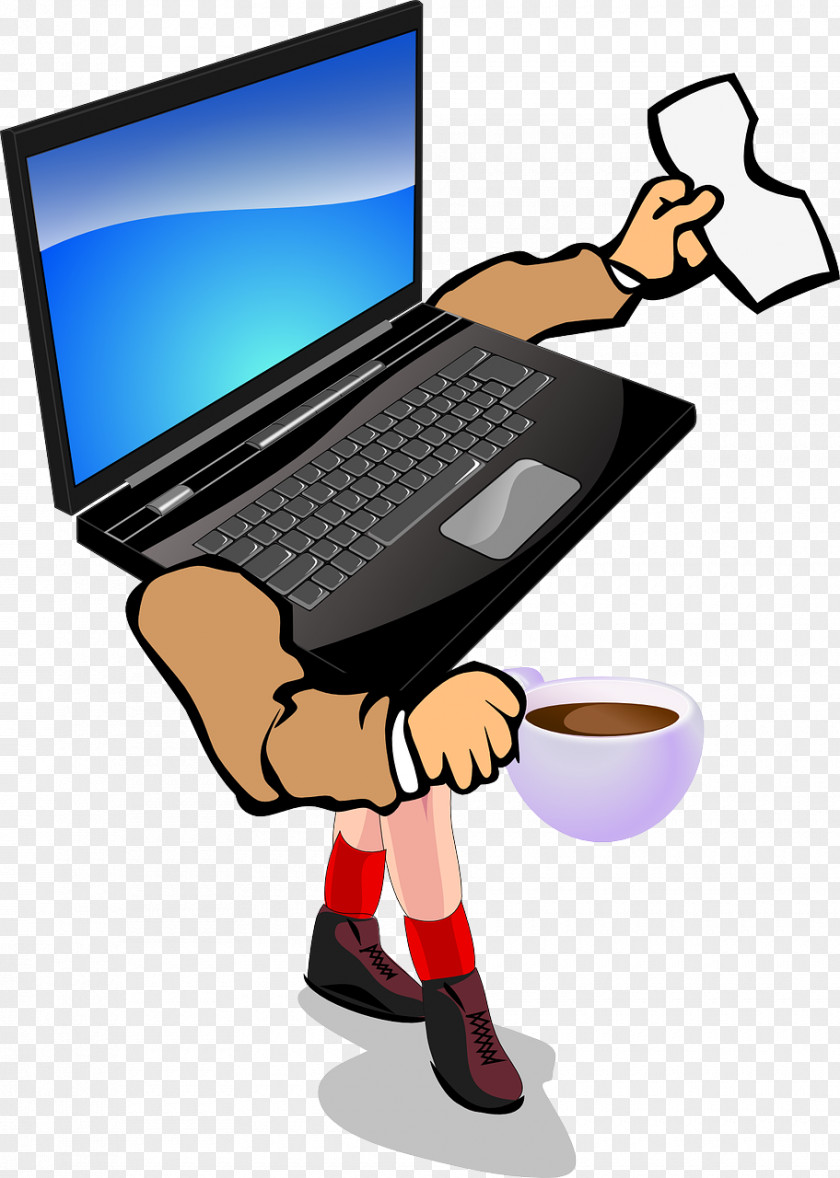 Creative Computer People Laptop MacBook Pro Air Clip Art PNG