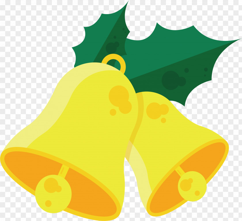 Golden Christmas Bells Bell Clip Art PNG