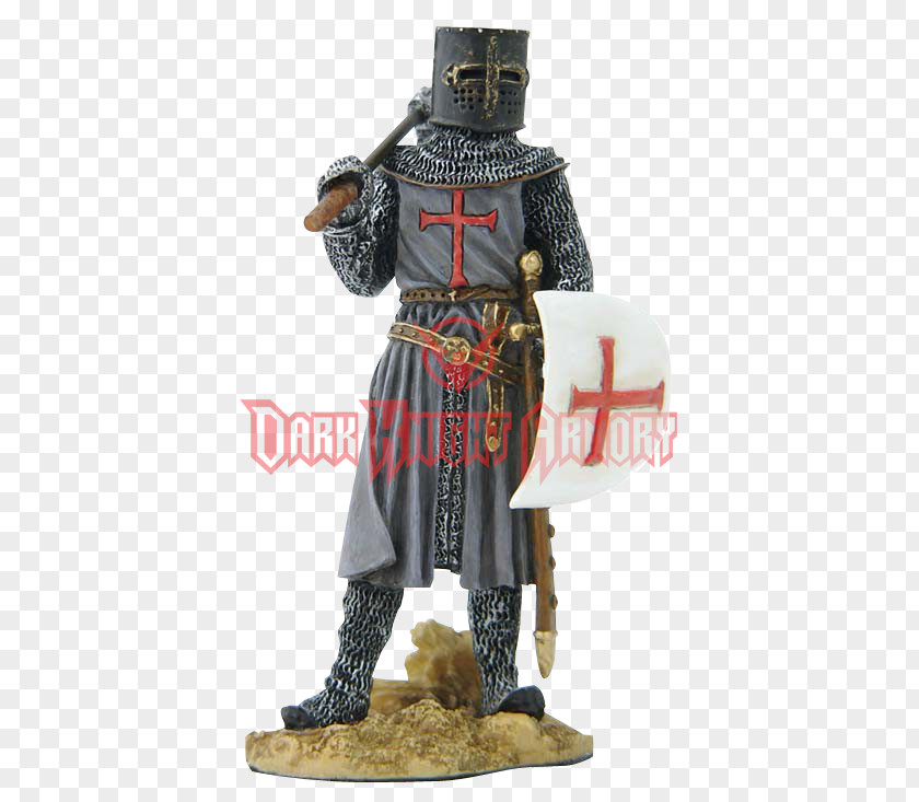 Knight Crusades Middle Ages Figurine Statue PNG