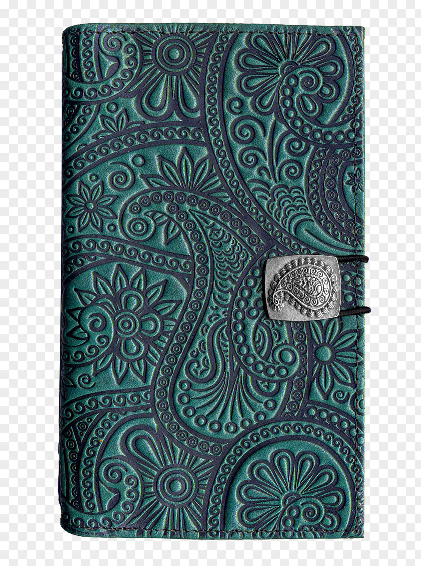 Paisley Motif Turquoise PNG
