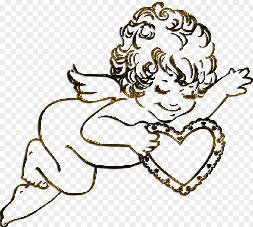 Cupid Cherub Angel Drawing Tattoo Mehndi PNG