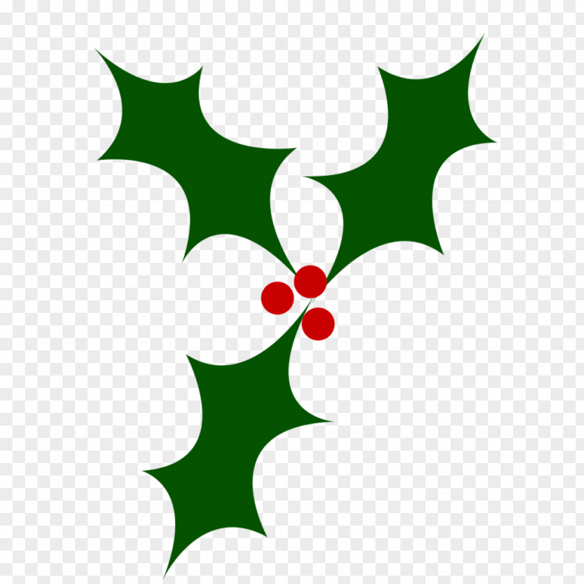 HOLLY Christmas Tree Common Holly Decoration Clip Art PNG